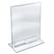 Azar Displays 8.5"W x 11"H Double-Foot w/ Attached Business Card Pocket, PK10 252040 - alternate 1